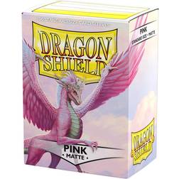 Dragon Shield Matte Pink 100 Standard Card Sleeves