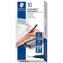 Staedtler Lumocolor OHP Marker Fine Bullet Red 0.6 mm 10-pack