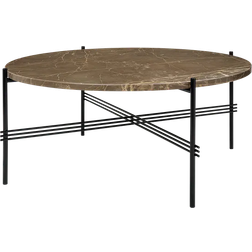 GUBI TS Marble Brown Emperador/Black Coffee Table 80cm