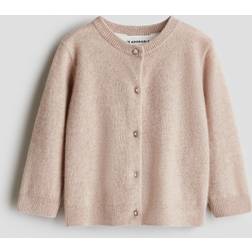 H&M Støvet Rosa Strikket Cardigan Kashmir - Baby