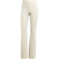 adidas Essentials Small Logo Flared Tights - Beige/White