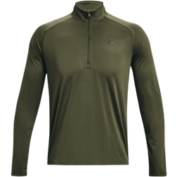Under Armour Men's UA Tech ½ Zip Long Sleeve Top - Marine Od Green/Black
