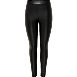 JDY JDY – Svarta leggings läderimitation-Svart/a