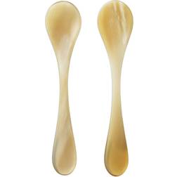 Georg Jensen INDULGENCE kaviarskedar, Naturligt kohorn Bordssked 2cm 2st