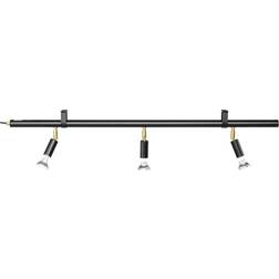 Örsjö Belysning Star 3 Black Ceiling Flush Light 100cm