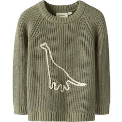 Lil'Atelier Nmmemlen Emb Knit - Lil Grön