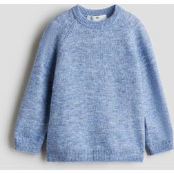 H&M Boys Raglan Sleeved Jumper - Blue Marl