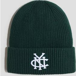 H&M Boys Embroidery Detail Beanie - Dark Green