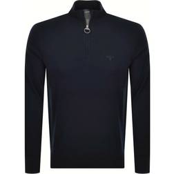 Barbour Cotton Half Zip Jumper - Classic Navy