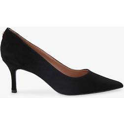 Carvela Suede Stiletto Heel Court Shoes - Black