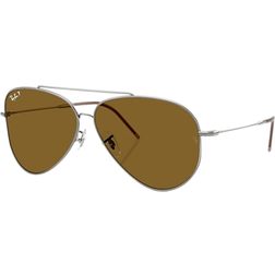 Ray-Ban RBR0101S Aviator Reverse Polarized Solbriller - Grå