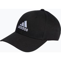 adidas Cotton Twill Baseball Cap - Black/White