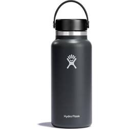 Hydro Flask Wide Mouth Black Water Bottle 0.946L