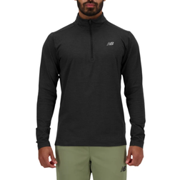New Balance Män Space Dye 1/4 Zip Poly Knit