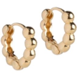 ENAMEL Copenhagen Ball Small Hoops - Gold