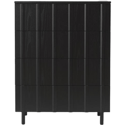 Normann Copenhagen Rib Dresser 4 Lådor Soft Black Byrå