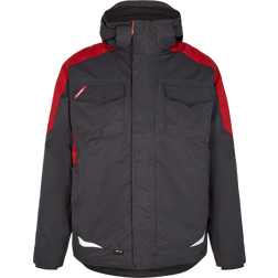 FE Engel 1410-354 Galaxy Winter Jacket - Anthracite Grey/Tomato Red