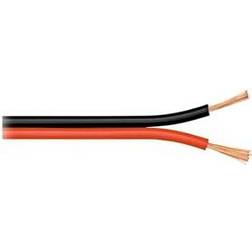 Wentronic 2x1.5mm² CCA Unterminated Speaker Cable Black/Red 25m