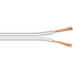 Wentronic 2x1.5mm² CCA Unterminated Speaker Cable White 25m