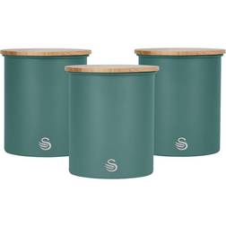 Swan Nordic Green Kitchen Container 3pcs 1.84L