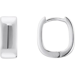 Thomas Sabo Small Angular Hoop Earrings - Silver