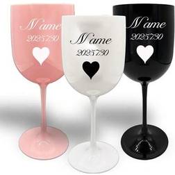 Shein Customize Stem Glasses 480ml Pink White Wine Glass