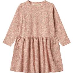 Wheat Bessie Dress - Rose Dust Flower Meadow