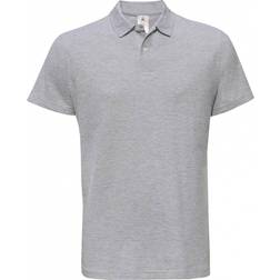 B&CO ID 001 Piqué Polo Shirt - Heather Grey