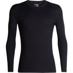 Icebreaker Merino 200 Oasis LS Crewe Underställströja - Black