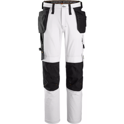 Snickers Workwear 6271 AllroundWork Arbetsbyxa stretch, vit/svart