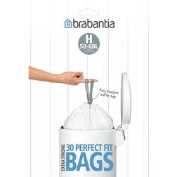 Brabantia Perfect Fit Code H 30pcs White 15.85gal