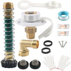 RV City Water Inlet Connection Built In Brass Check Valves