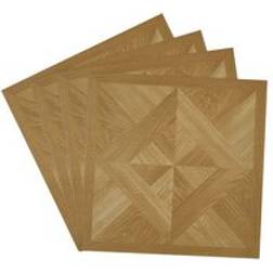 Living and Home 30Pcs Self-adhesive Wood Grain Diamond Parquet Tiles Set