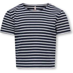 Kids Only Top Striped O-Neck T-Shirt - Blå