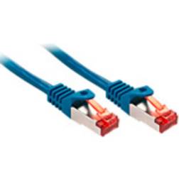 Lindy 28AWG Cat6 S/FTP PVC RJ45 - RJ45 M-M Blue 3m