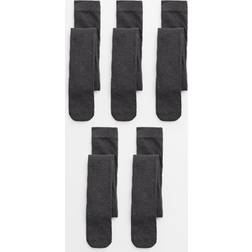 Tu Grey Seamless Toe Tights 5 Pack - Grey