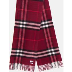 Burberry Check Pattern Cashmere Scarf - Red