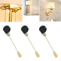 3pcs Ceiling Light Pull Chain Switch