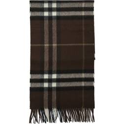 Burberry Check Cashmere Scarf - Brown