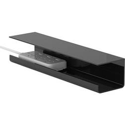 Under Desk Cable Management Tray PVC Black