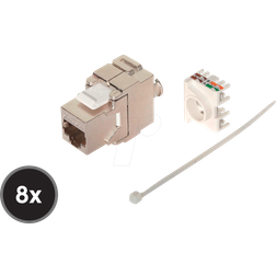 Shiverpeaks S-Conn BS75004-8 Rostfritt Stål RJ45 500 MHz 8 Styck