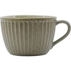 House Doctor Pleat Grey Brown Mug 34cl