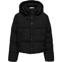 Only VINTERJAKKE SHORT PUFFER Sort