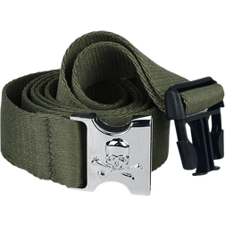 Urban Classics Skull Buckle Belt - Dark Olive