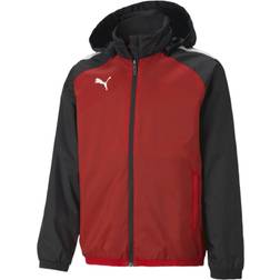 Puma TeamLIGA All Weather Jakke Junior - Rød/Sort