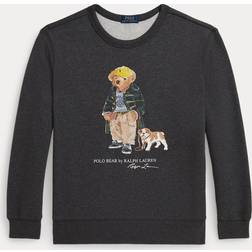Polo Ralph Lauren Bear Heathered Fleece Sweatshirt Bomull - Grå