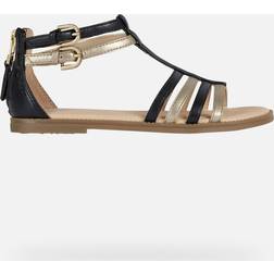 Geox Karly Sandals - Black/Platinum