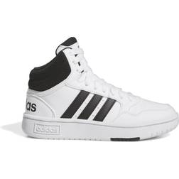 adidas Kid's Hoops Mid - Cloud White/Core Black/Core Black