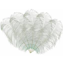 Neel Blue Natural Ostrich Feathers 10Pcs