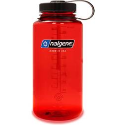Nalgene Wide Mouth Sustain Red Water Bottle 1L